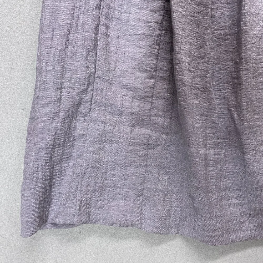 Play Six Dress Womens Large Gray Crinkle Sleeveless Babydoll Y2K